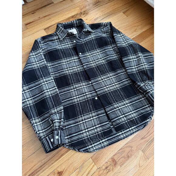 la paz thick flannel shirt/overshirt medium oversized - Picture 1 of 4